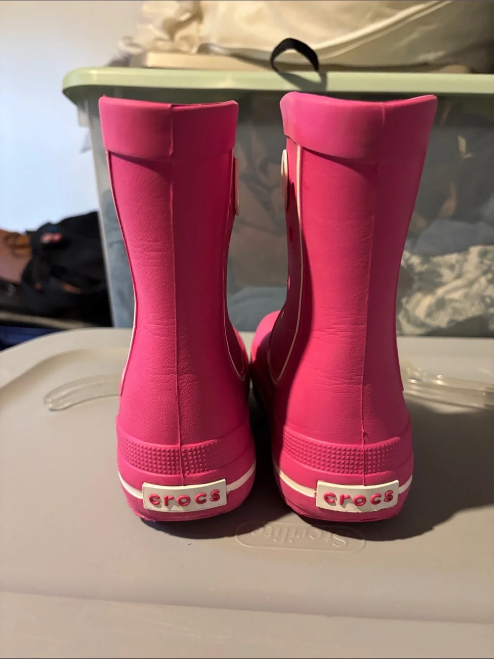 Toddler Pink Rain Boots - Crocs